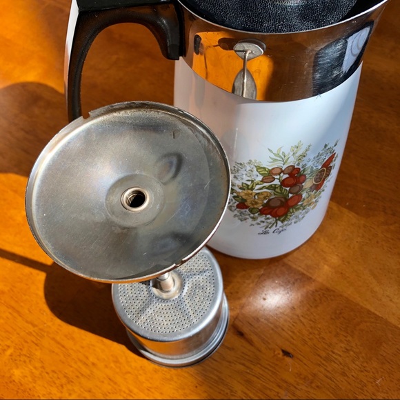 Le Cafe Corning Ware Cup Percolator 70s 